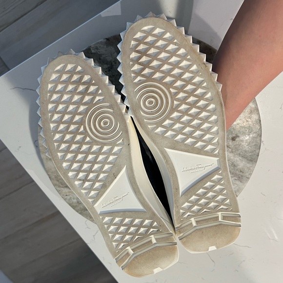 Salvatore Ferragamo Men's Navy Sneakers - Picture 6 of 7